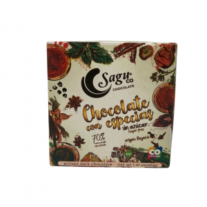 Chocolate 70% Cacao con especias