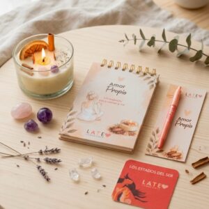 Kit Ritual de Amor Propio / Vela + Diario Volver a Ti + Esfero