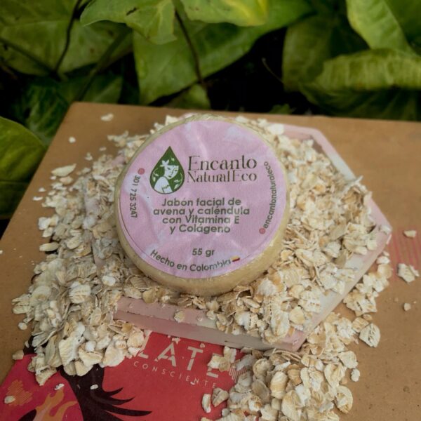 Jabón Facial de Avena y Caléndula - Imagen 2